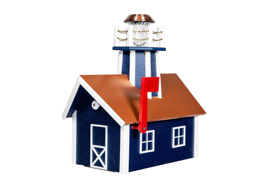 Amish-Made Poly Lighthouse Mailboxes