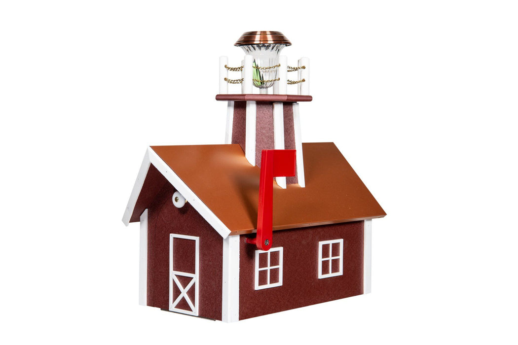 Amish-Made Wooden Lighthouse Mailboxes