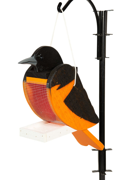 Amish-Made Deluxe Bird-Shaped Birdfeeders