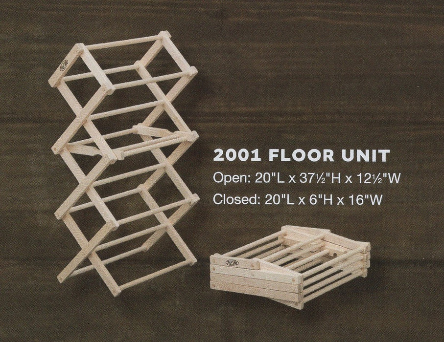Amish Clothes Drying Rack - Folding Rack that easily Expands for hanging damp or wet clothes