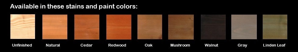 A&L Furniture Company Pressure Treated Pine Furniture Stain Swatches