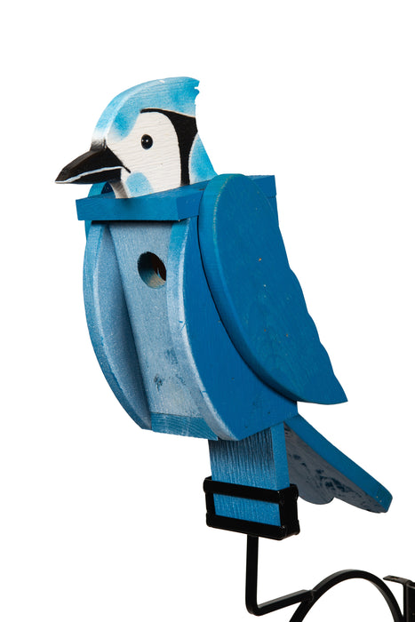 Amish-Made Deluxe Bird-Shaped Birdhouses