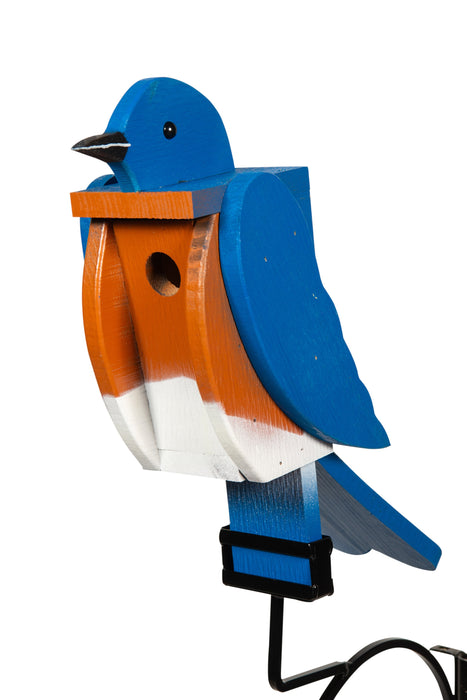 Amish-Made Deluxe Bird-Shaped Birdhouses