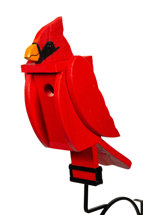 Amish-Made Deluxe Bird-Shaped Birdhouses