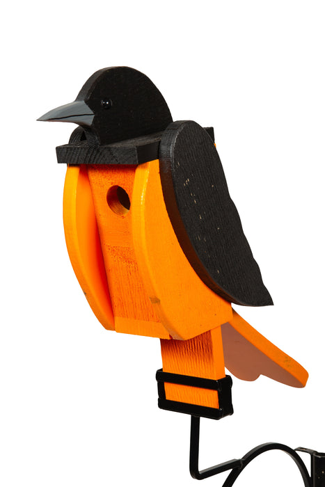 Amish-Made Deluxe Bird-Shaped Birdhouses