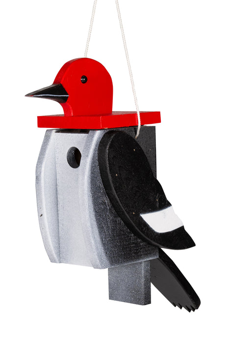 Amish-Made Deluxe Bird-Shaped Birdhouses