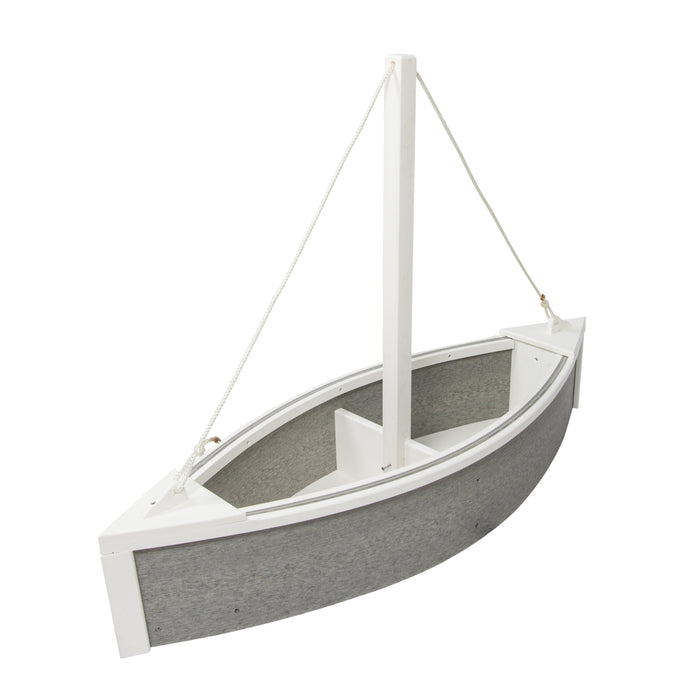 Amish-Made Poly Sailboat Shaped Planter