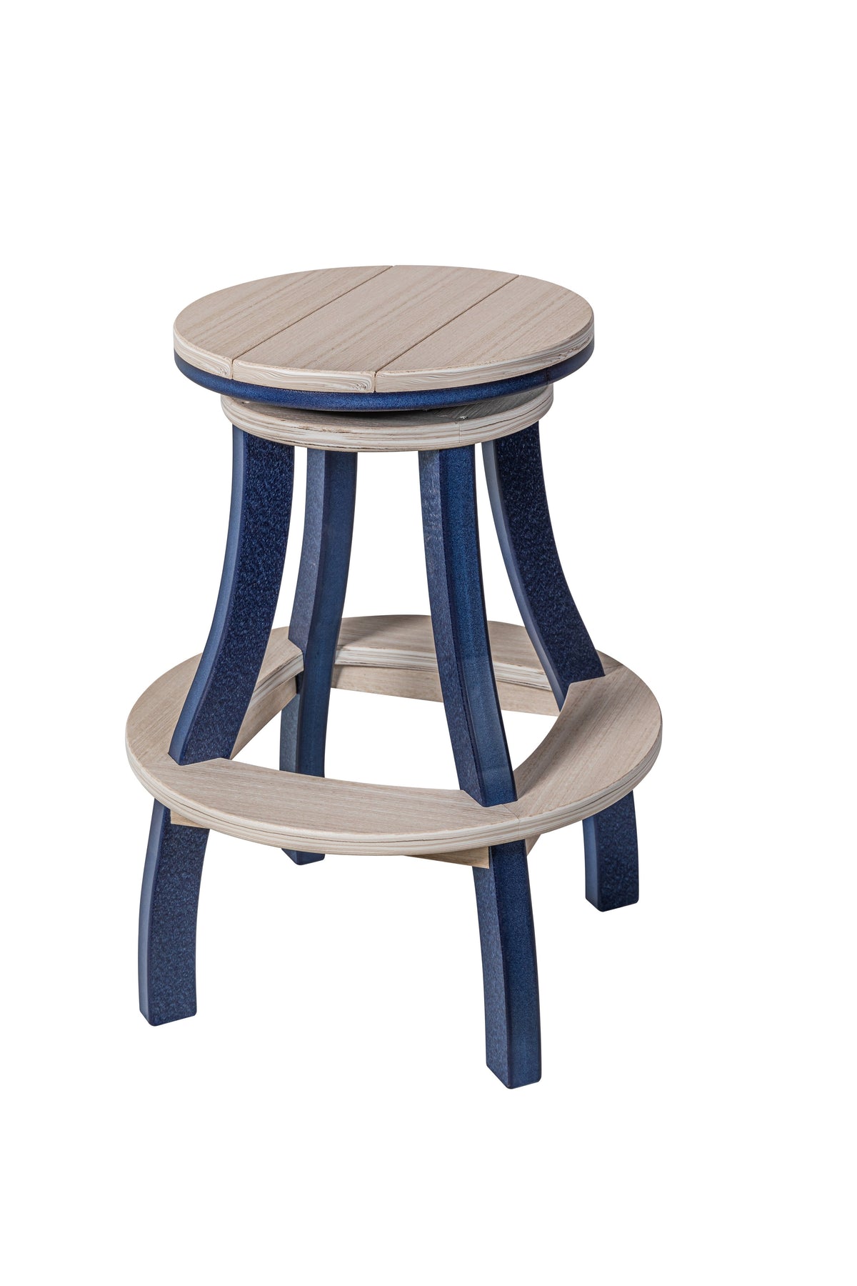 Amish-Made Outdoor Poly Swivel Bar Stools | Amish Furniture Market