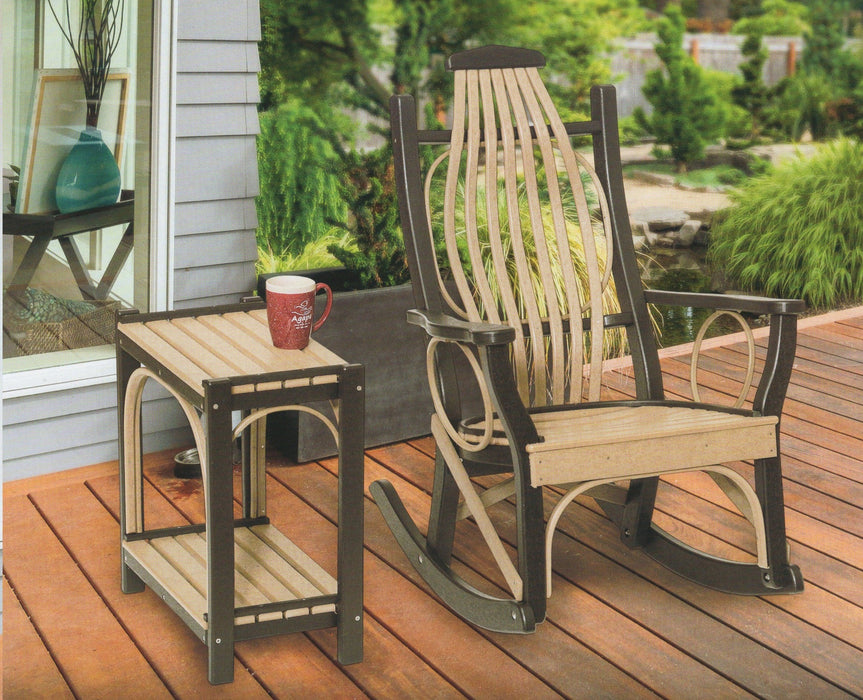 Amish-Made Poly Bentwood Style Rocking Chair with Round Trim - Local Purchase at our Boutique in Downingtown PA only.  Rocker!