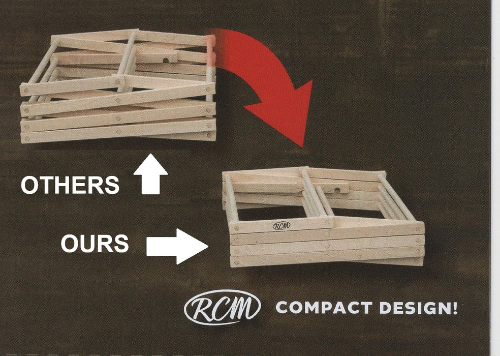 Amish Clothes Drying Rack - Folding Rack that easily Expands for hanging damp or wet clothes