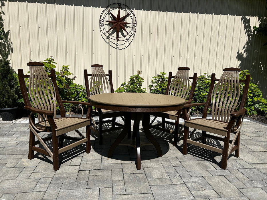 Amish-Made Deluxe Poly Bentwood Style Dining Chair with Round Trim - Local Pickup ONLY in Downingtown PA SR-BDCwT