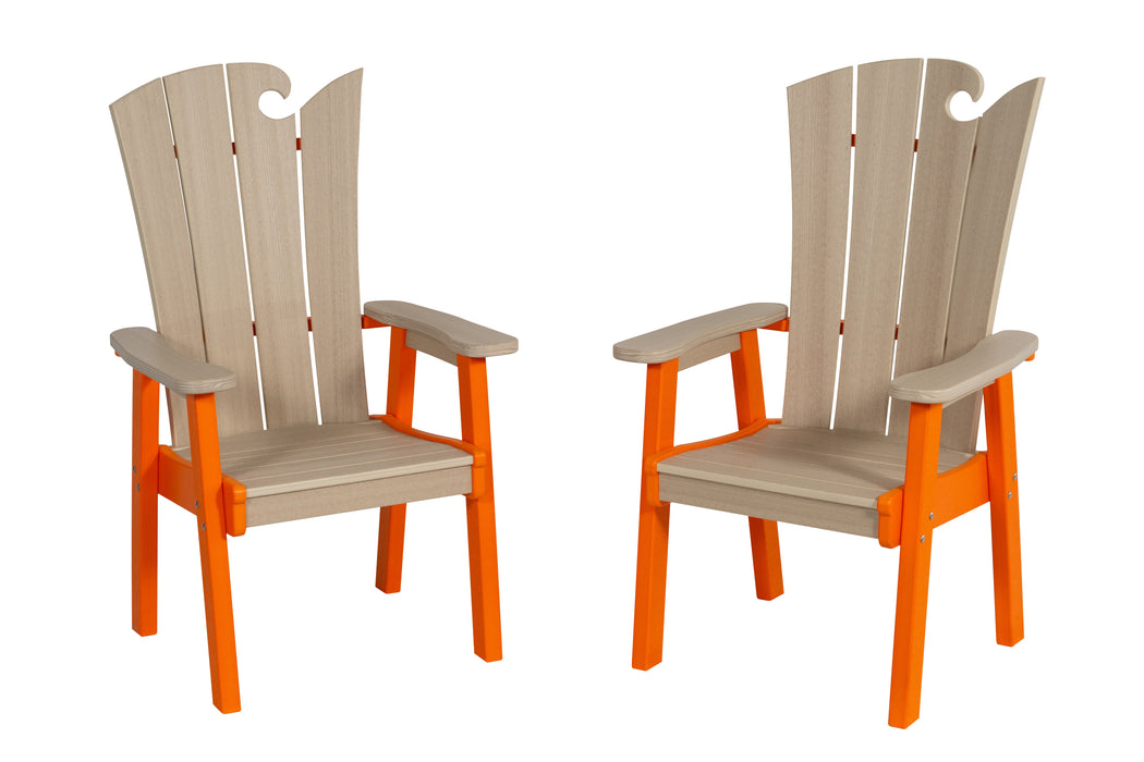 Amish-Made OceanWavz Collection Poly Dining Chairs