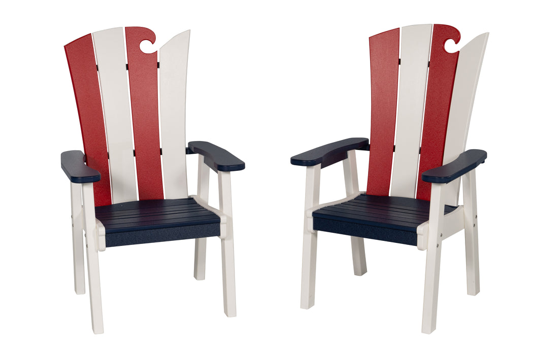 Amish-Made OceanWavz Collection Poly Dining Chairs