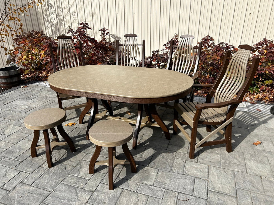 Amish-Made 44" x 68" Oval Patio Dining Table - Local Purchase ONLY in Downingtown PA SR-ODT