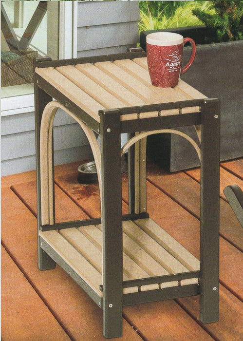 Amish-Made Poly Accent Table with Round Trim - Local Pickup at our Boutique in Downingtown PA Only SR-ATwT