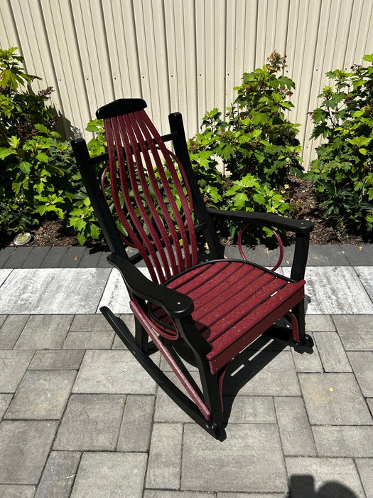 Amish-Made Poly Bentwood Style Rocking Chair with Round Trim - Local Purchase at our Boutique in Downingtown PA only.  Rocker!