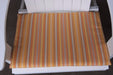 A&L Furniture Weather-Resistant Outdoor Acrylic New Hope Chair Cushion, Orange Stripe