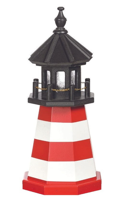 Octagonal Amish-Made Hybrid (Wood/Poly) Assateague, VA Replica Lighthouses