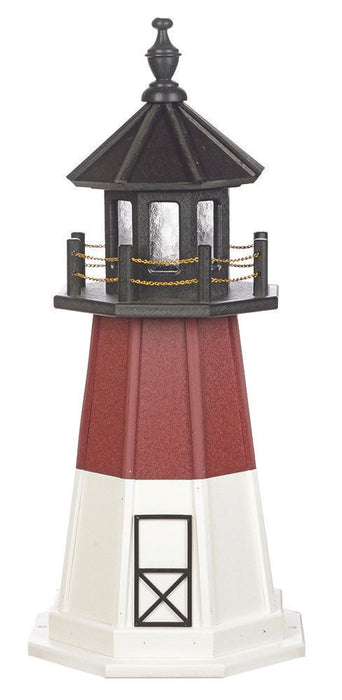 Octagonal Amish-Made Hybrid (Wood/Poly) Barnegat, NJ Replica Lighthouses