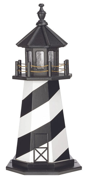 Octagonal Amish-Made Hybrid (Wood/Poly) Cape Hatteras, NC Replica Lighthouses