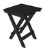 A&L Furniture Poly Square Folding Bistro Table, Black