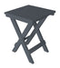 A&L Furniture Poly Square Folding Bistro Table, Dark Gray