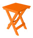 A&L Furniture Poly Square Folding Bistro Table, Orange