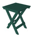 A&L Furniture Poly Square Folding Bistro Table, Turf Green