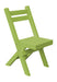 A&L Furniture Amish-Made Poly Coronado Folding Bistro Chair, Tropical Lime