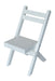 A&L Furniture Amish-Made Poly Coronado Folding Bistro Chair, White