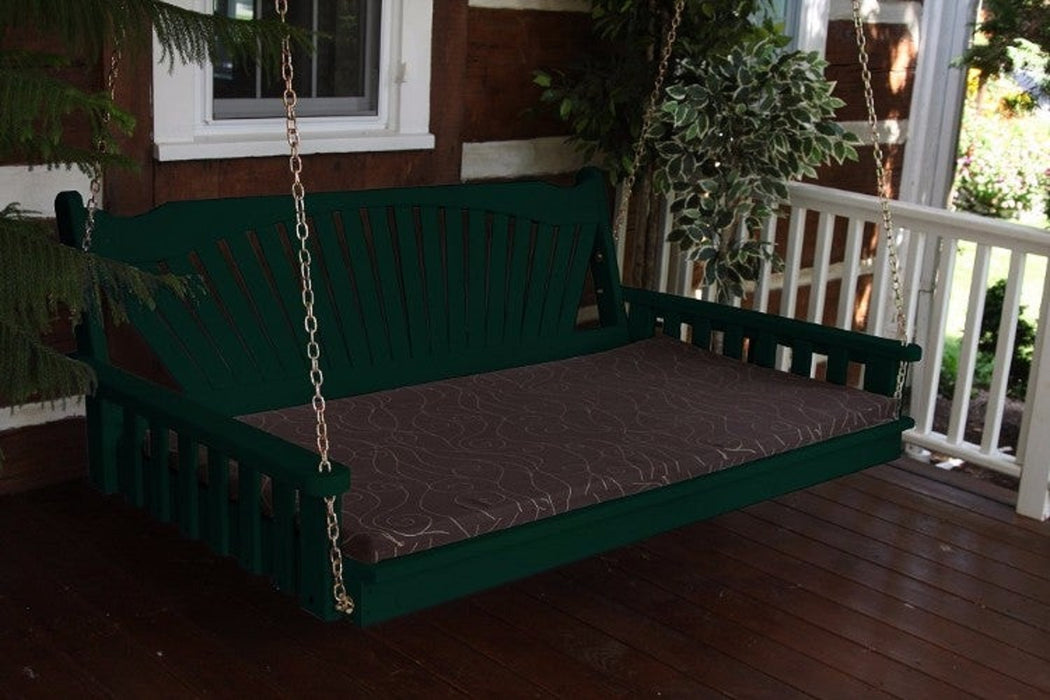 A&L Furniture Co. Amish-Made Pine Fanback Swing Beds