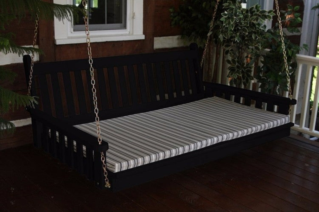 A&L Furniture Co. Amish-Made Pine Traditional English Swing Beds