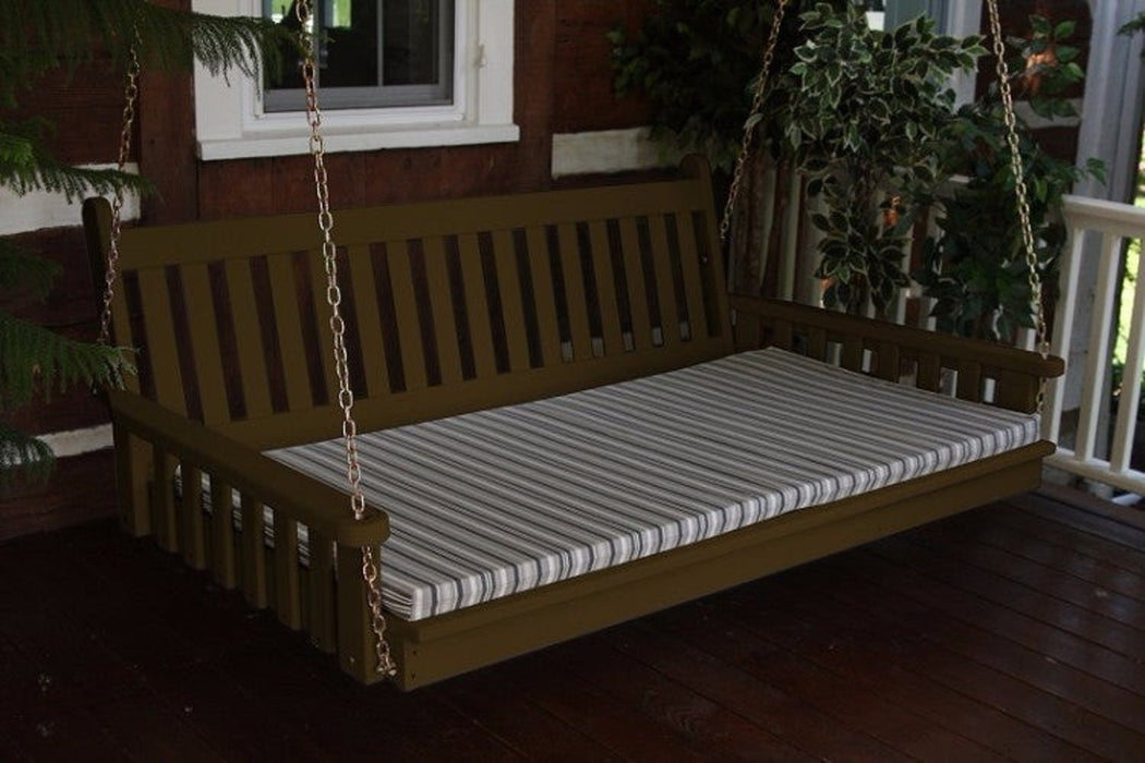 A&L Furniture Co. Amish-Made Pine Traditional English Swing Beds