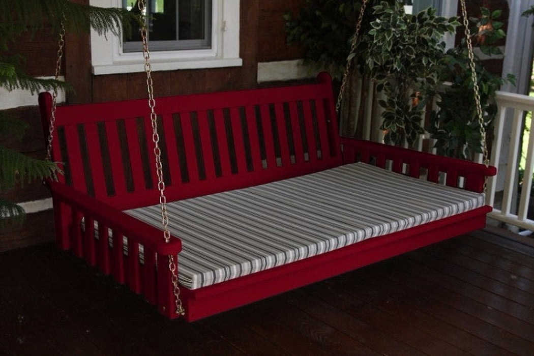 A&L Furniture Co. Amish-Made Pine Traditional English Swing Beds