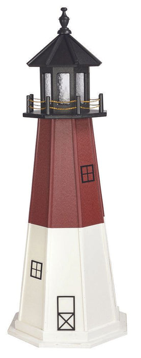 Octagonal Amish-Made Hybrid (Wood/Poly) Barnegat, NJ Replica Lighthouses