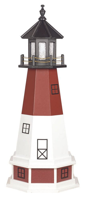Octagonal Amish-Made Hybrid (Wood/Poly) Barnegat, NJ Replica Lighthouses