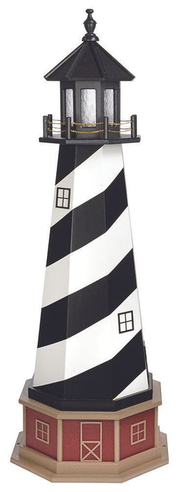 Octagonal Amish-Made Hybrid (Wood/Poly) Cape Hatteras, NC Replica Lighthouses