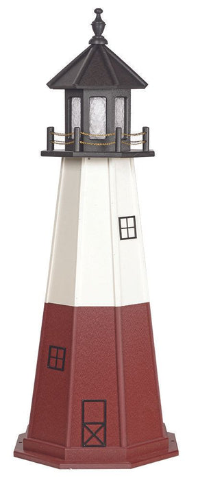 Octagonal Amish-Made Hybrid (Wood/Poly) Vermillion, OH Replica Lighthouses