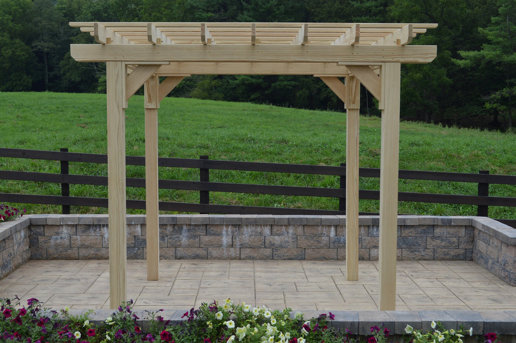 A&L Furniture Co. Amish-Made Bradford Pergola with Swing Hangers