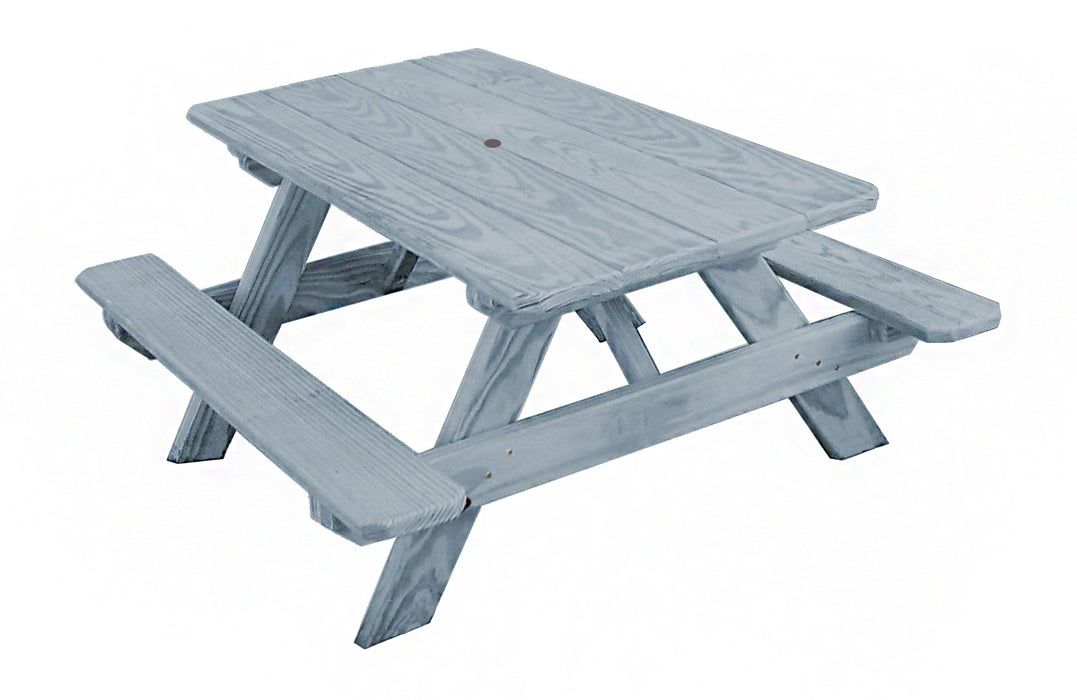 A&L Furniture Co. 4' Amish-Made Pressure-Treated Pine Kids Picnic Table