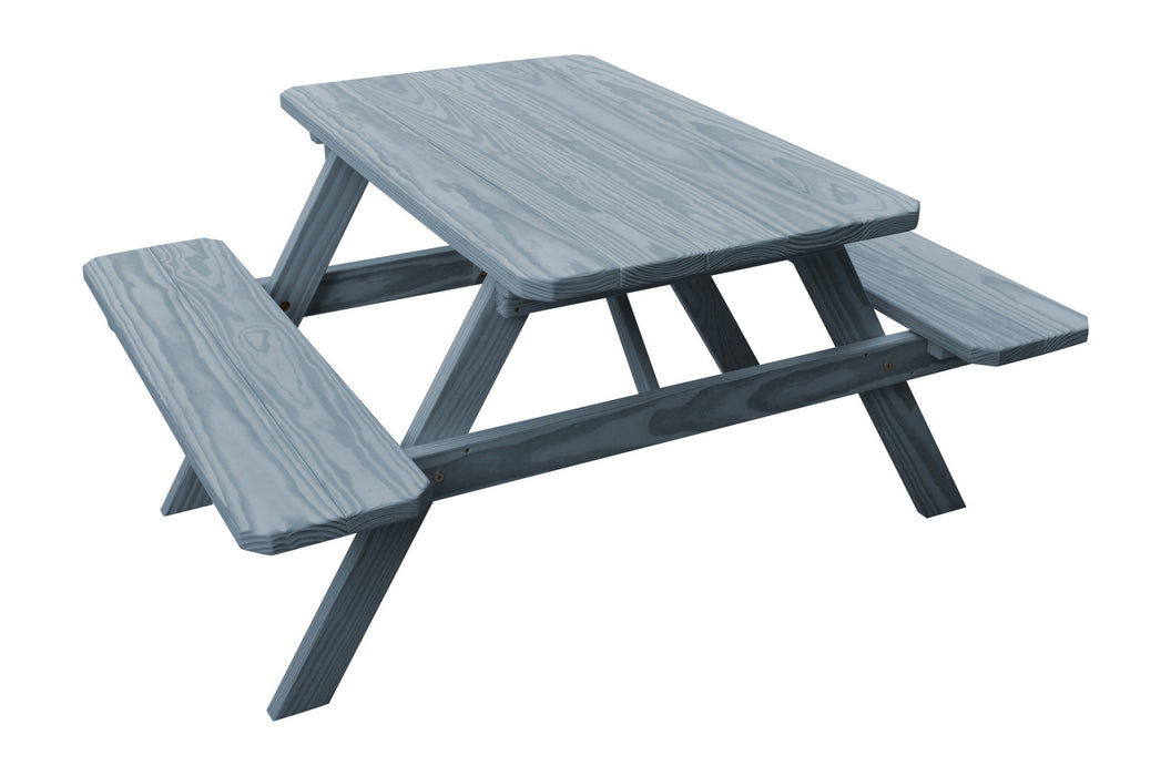 A&L Furniture Co. Amish-Made Pressure-Treated Pine Picnic Tables with Attached Benches