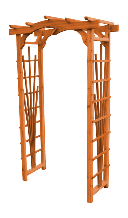 Amish-Made Small Cedar Arbors - Available In 2 Sizes and 2 Styles