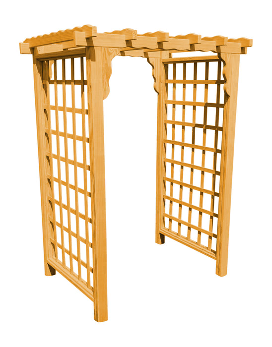 Amish-Made 5' Pine Arbor - Available in 4 Styles, 10 Colors