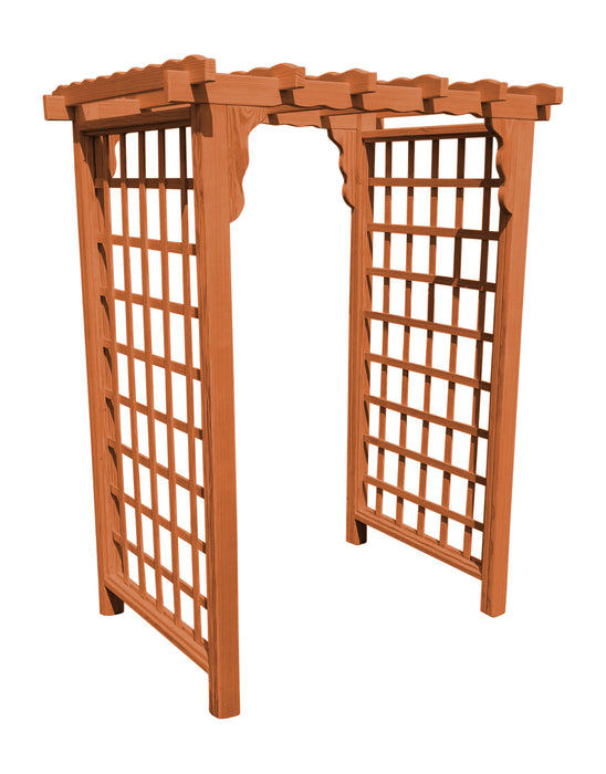 Amish-Made 5' Pine Arbor - Available in 4 Styles, 10 Colors