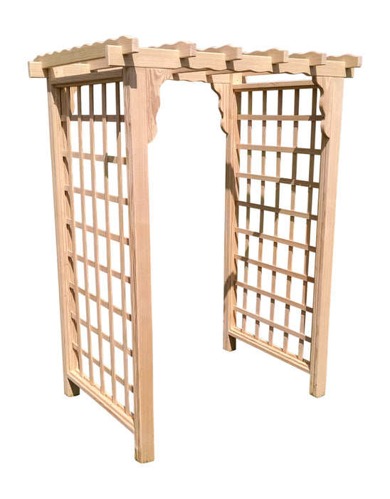 Amish-Made 5' Pine Arbor - Available in 4 Styles, 10 Colors