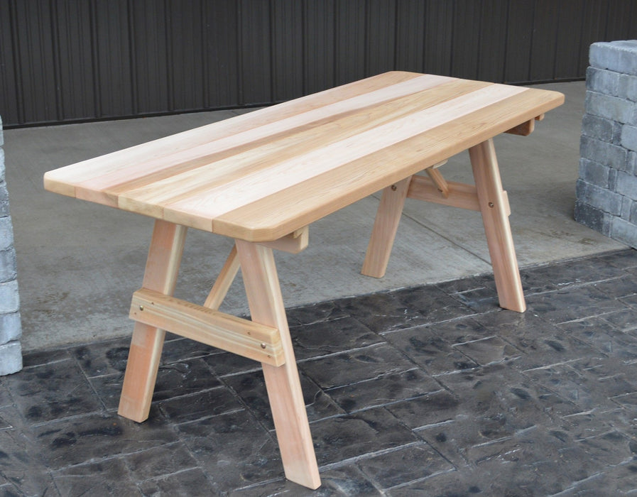 A&L Furniture Co. Amish-Made Cedar Traditional Picnic Tables