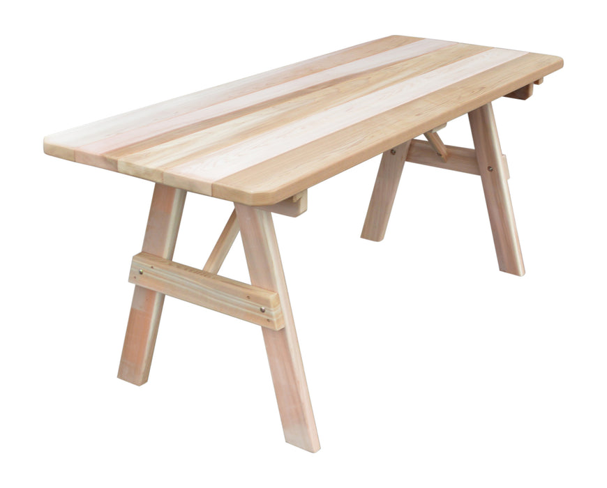 A&L Furniture Co. Amish-Made Cedar Traditional Picnic Tables