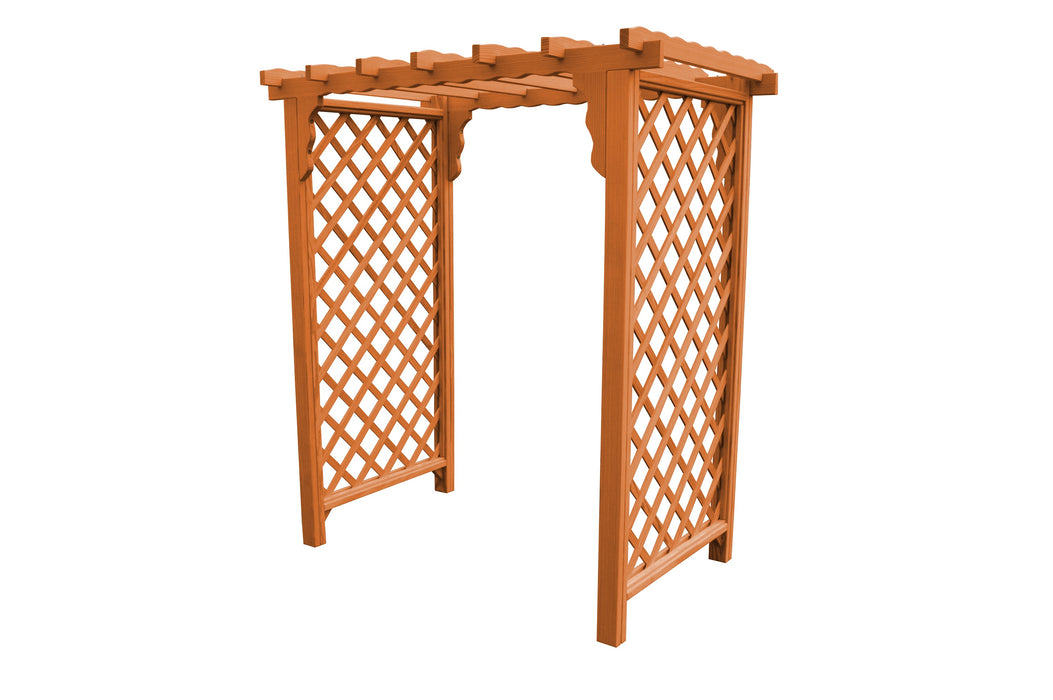 Amish-Made 5' Pine Arbor - Available in 4 Styles, 10 Colors