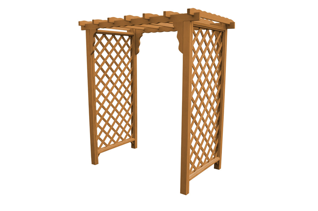 Amish-Made 4' Pine Arbor - Available in 4 Styles, 10 Colors