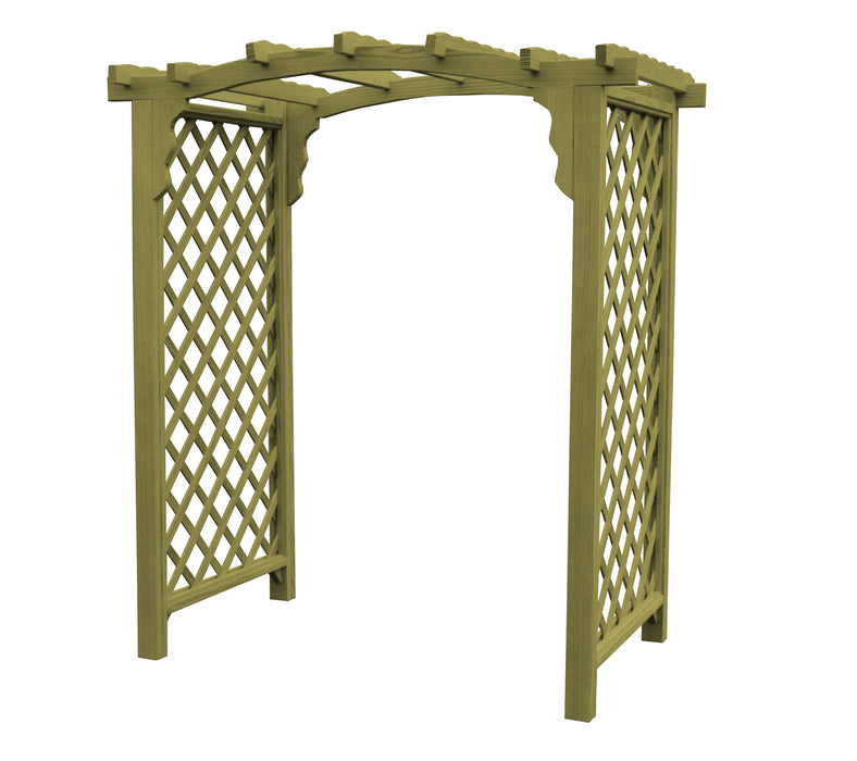 Amish-Made 4' Pine Arbor - Available in 4 Styles, 10 Colors